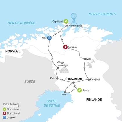 Itinéraire du circuit