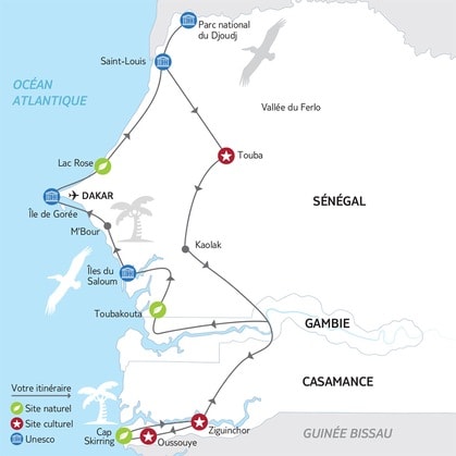 Itinéraire du circuit 